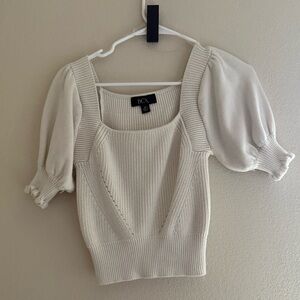 BCX Cream Puff Sleeve Blouse